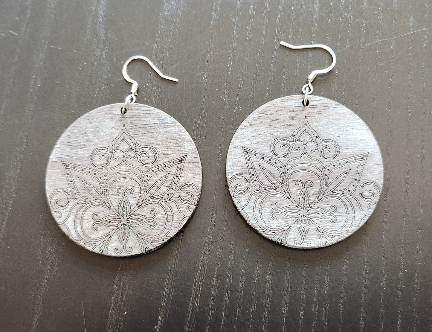 Antiqued Mandala Earring