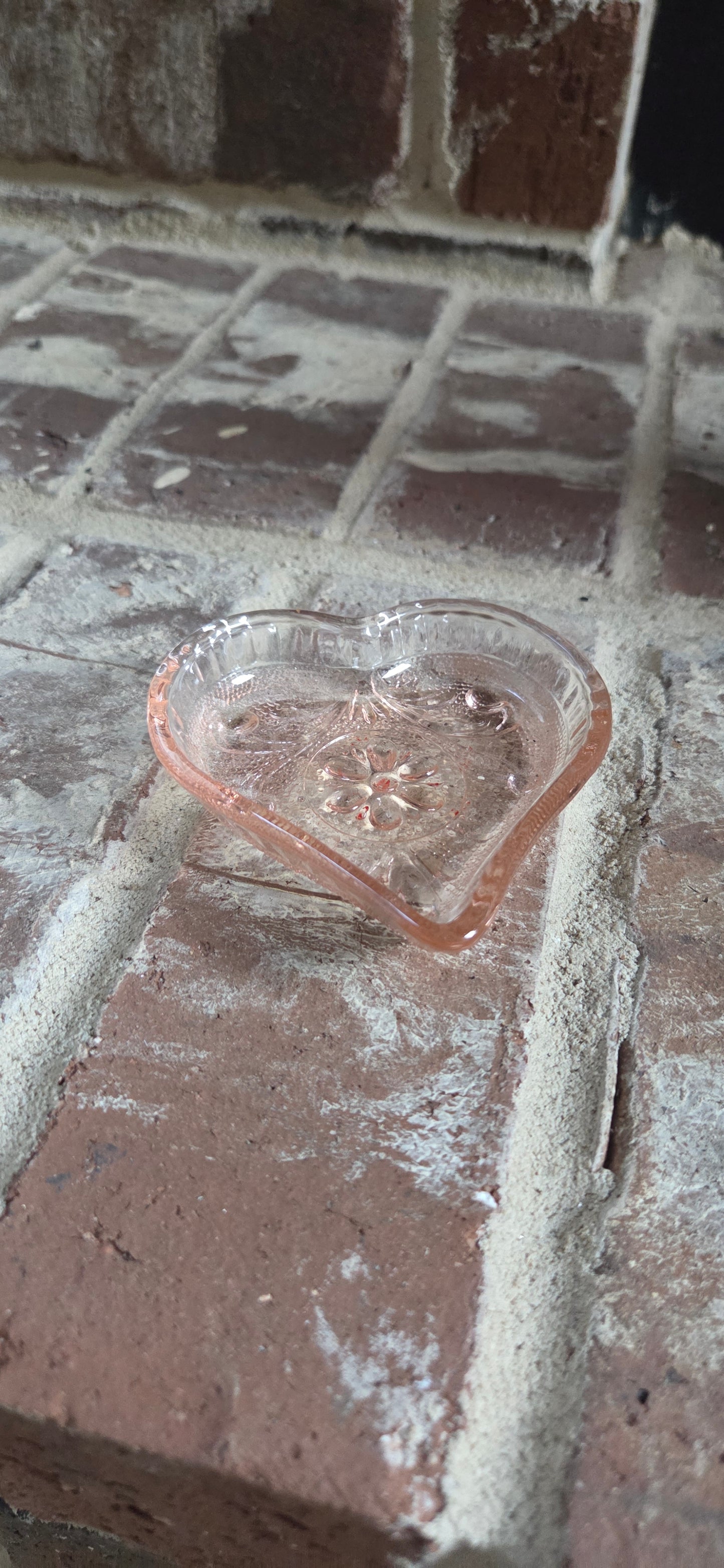 Glass Hearts Trinket Dish