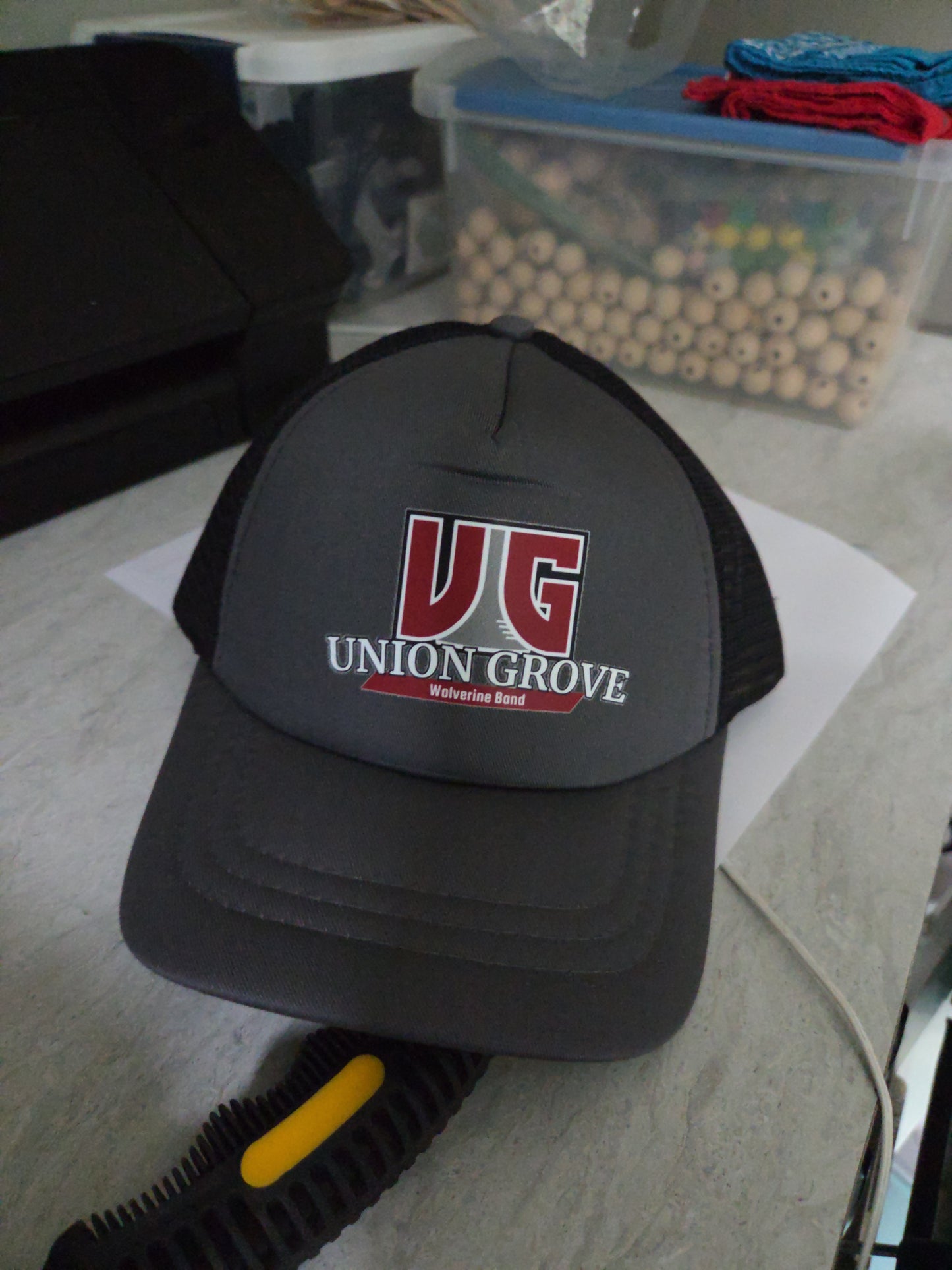 UG Marching Band logo hats