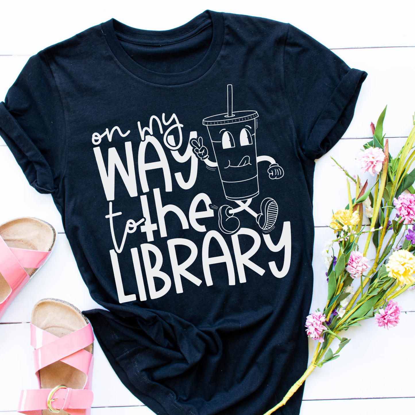 On my way to the library