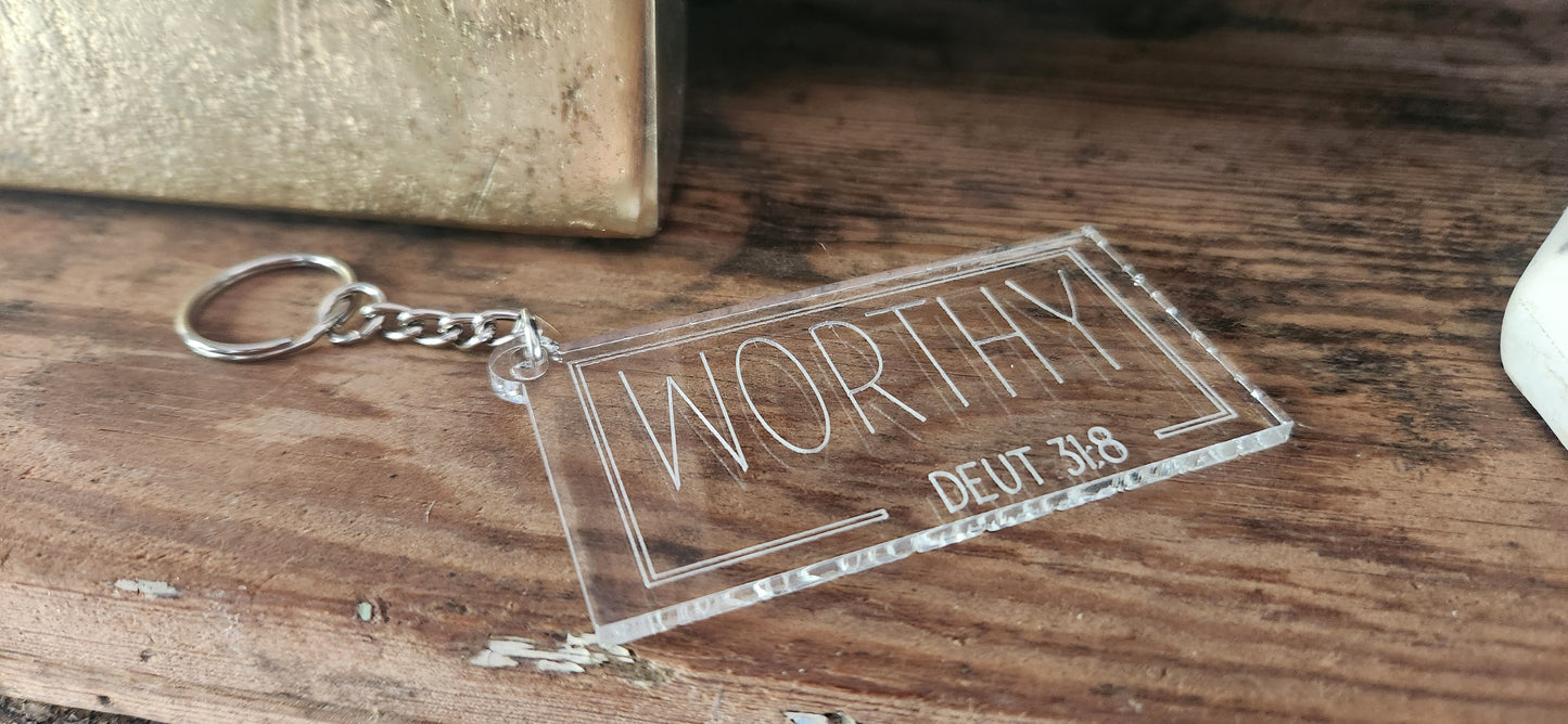 Bible Verse Keychain