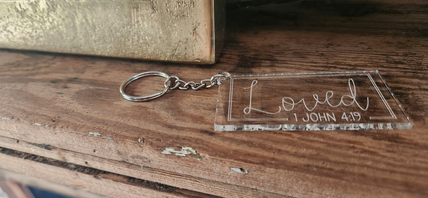 Bible Verse Keychain