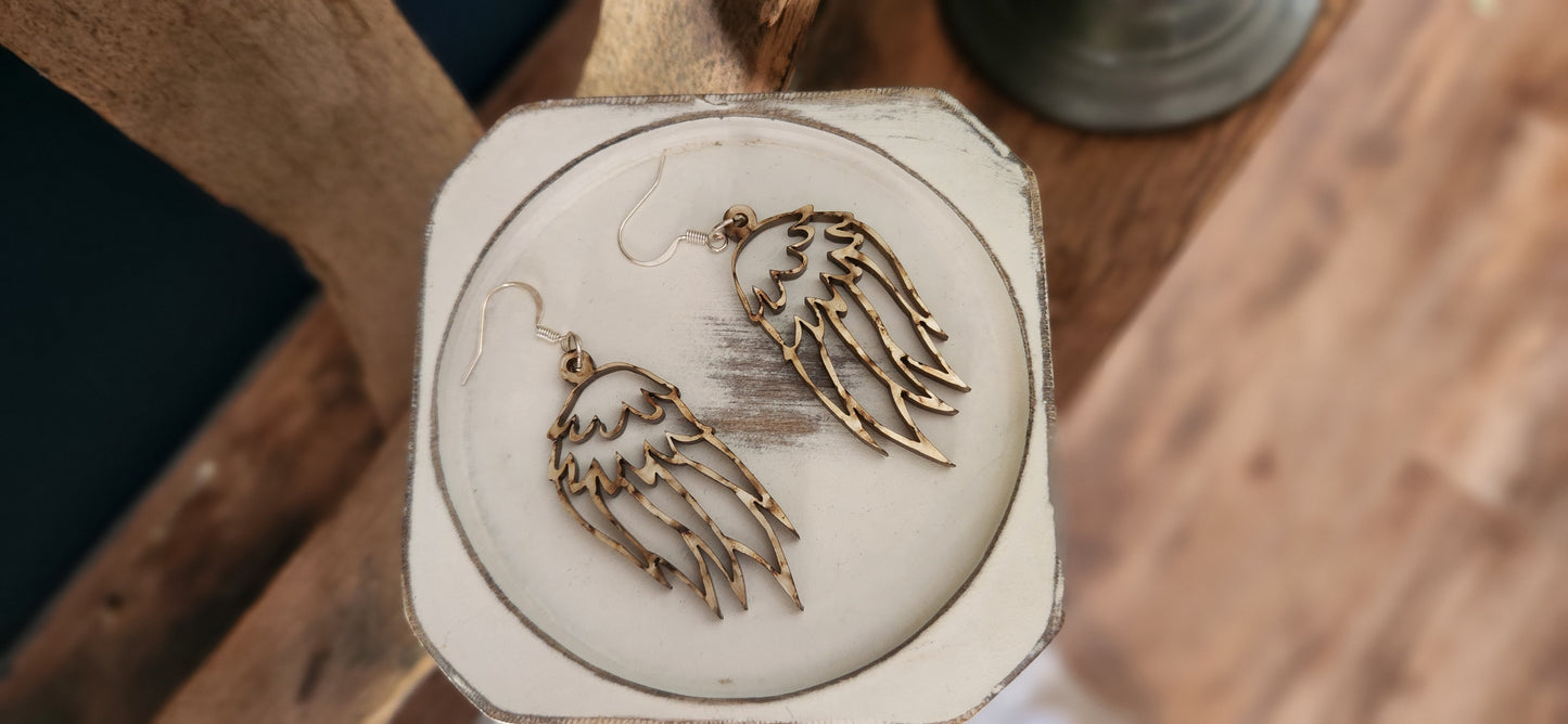 Angel wings earrings