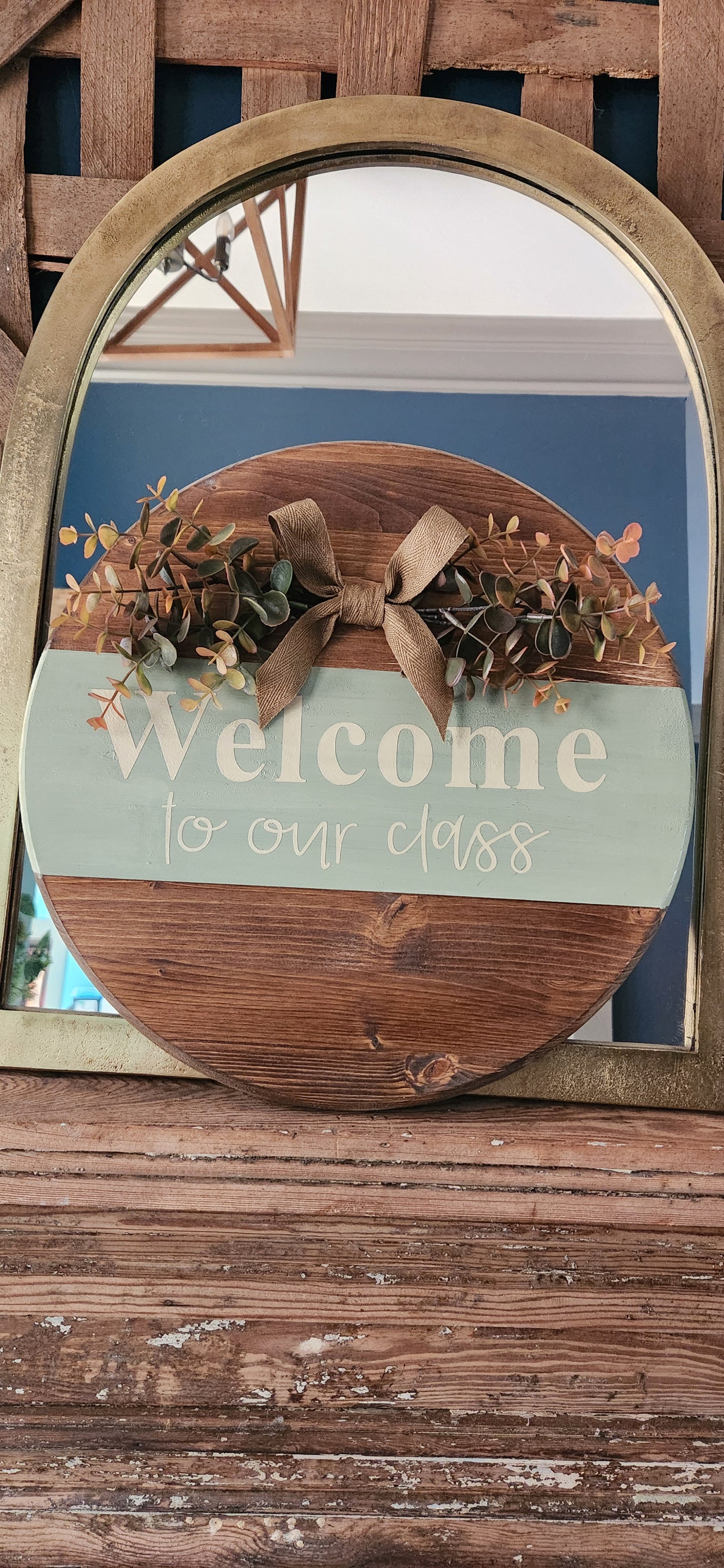 Welcome to our classroom Round Sign