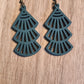 Green Tassel earrings