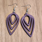 Purple earrings