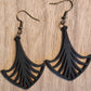 Black drop earrings