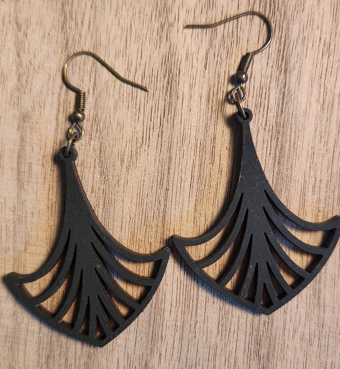 Black drop earrings