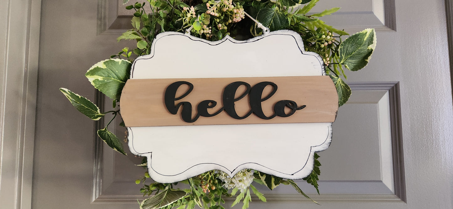 "Hello" Interchangeable sign