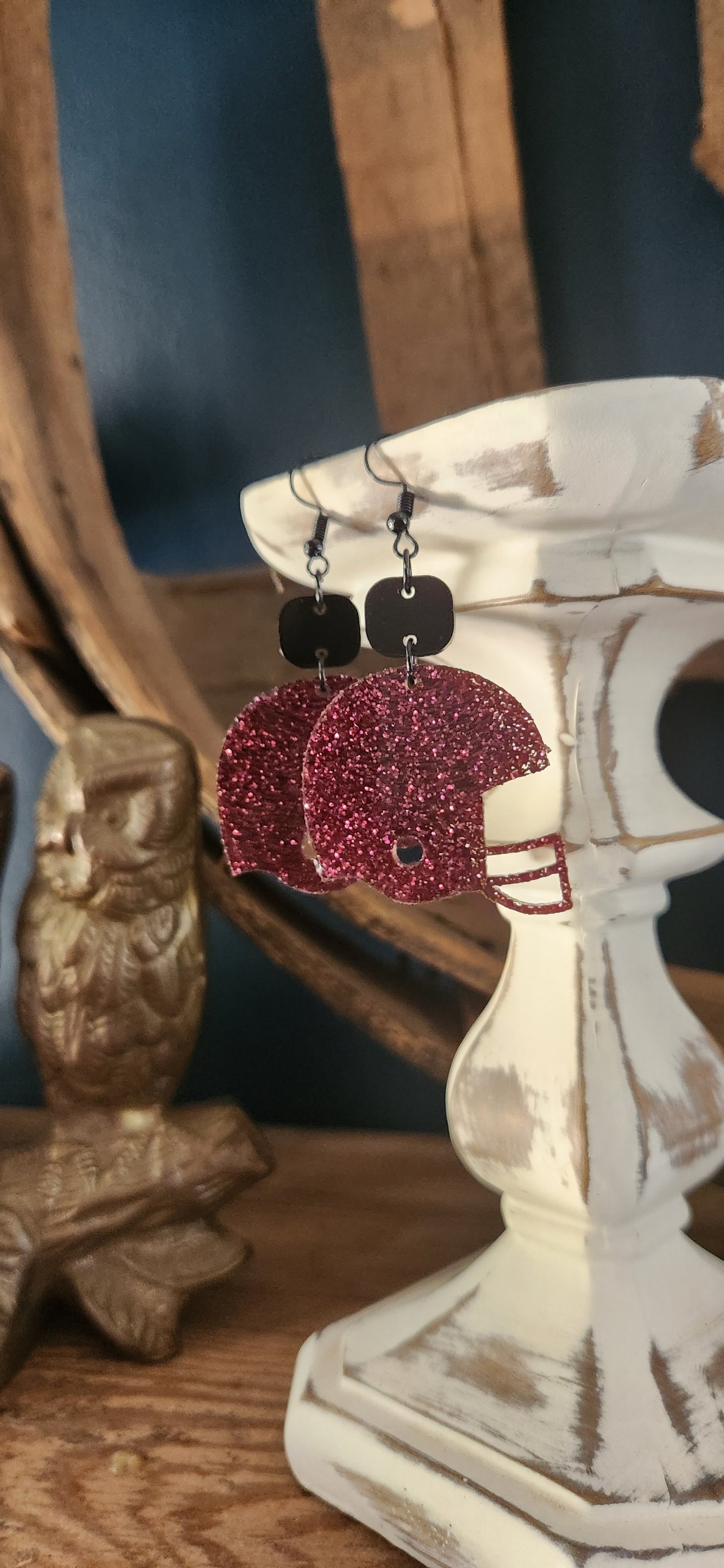 Helmet earrings