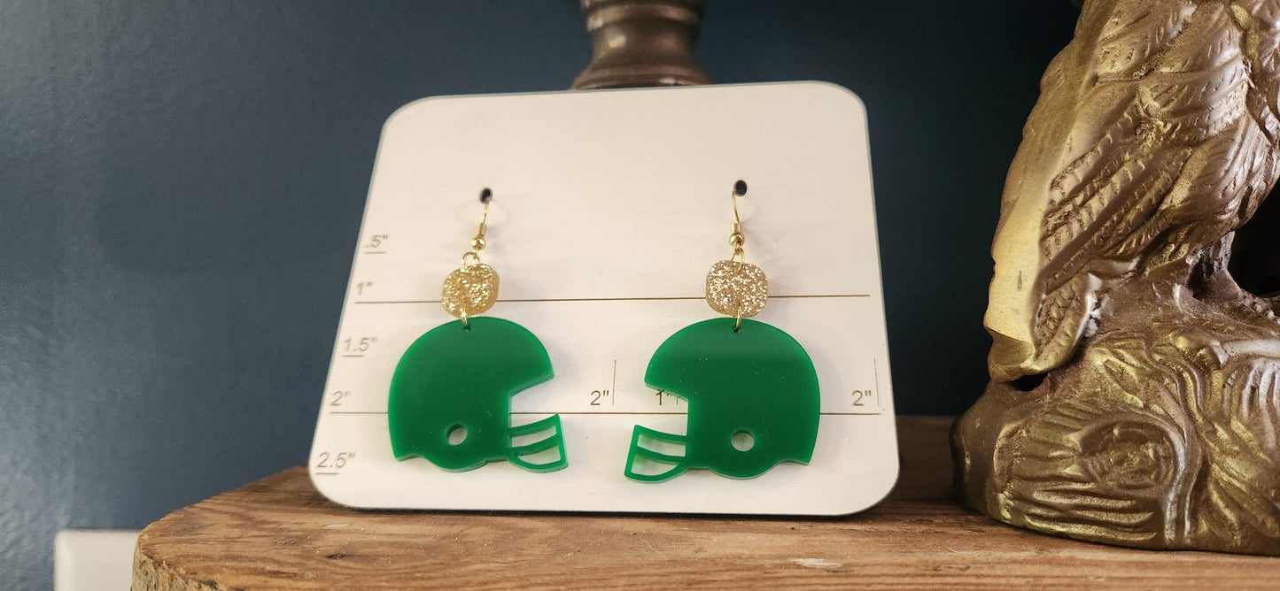 Helmet earrings