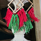 Red and Green Macrame