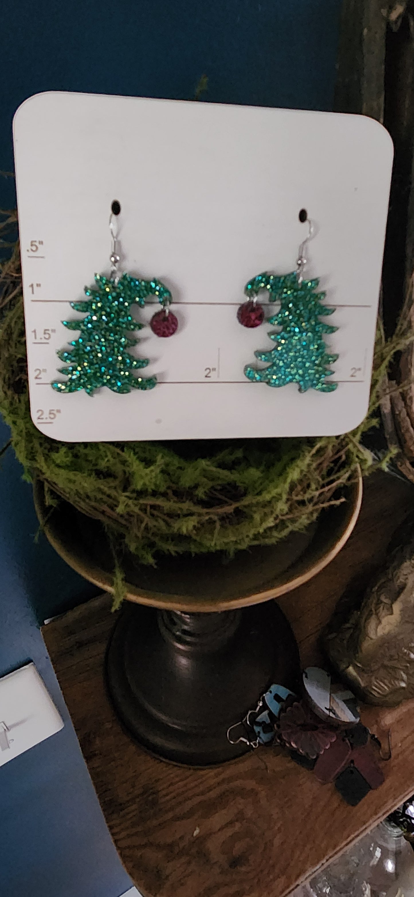 Grinchmas Tree earrings