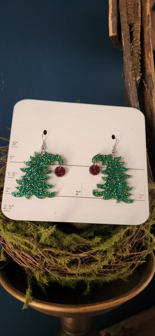 Grinchmas Tree earrings