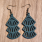 Green Tassel earrings