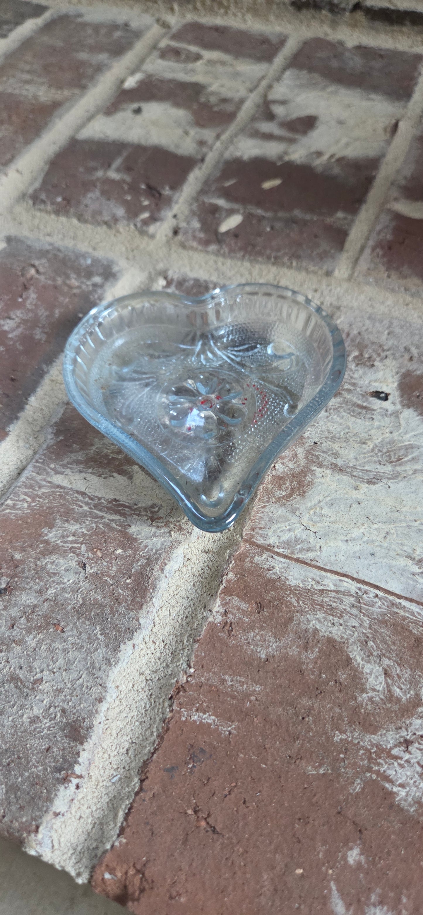 Glass Hearts Trinket Dish