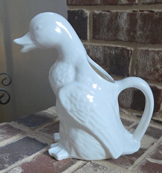 White Duck Pitcher