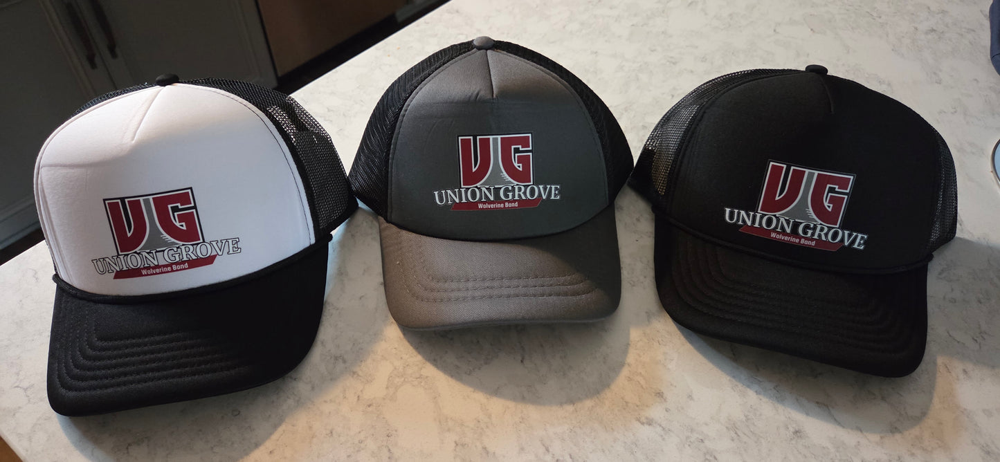UG Marching Band logo hats