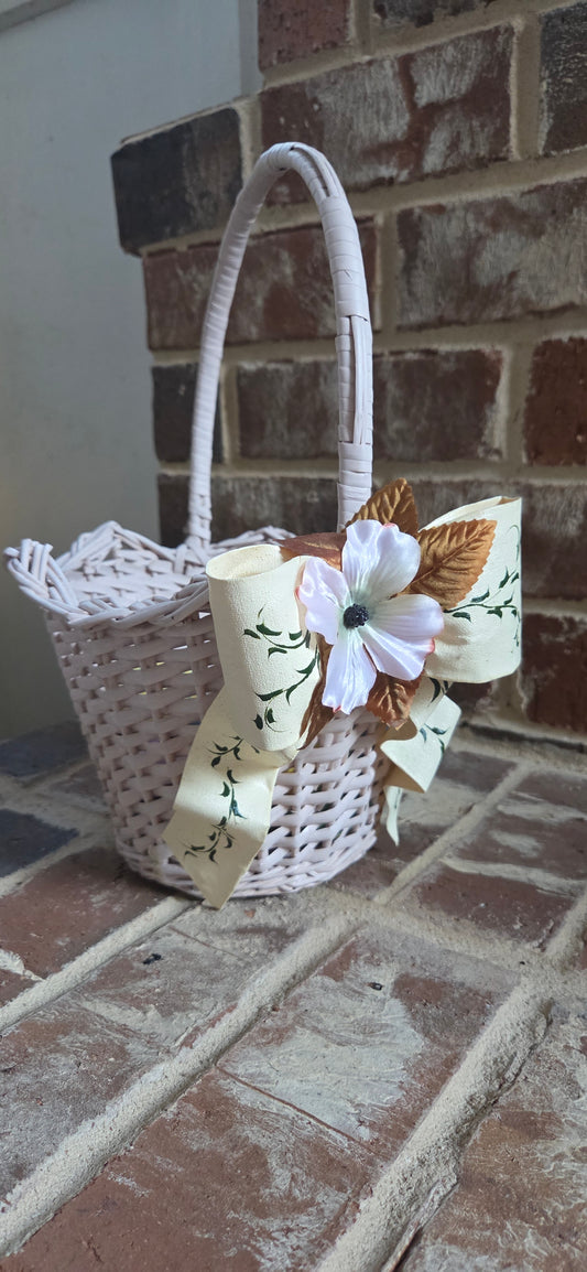 Flower and Bow Basket