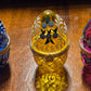 Glass egg trinket holder