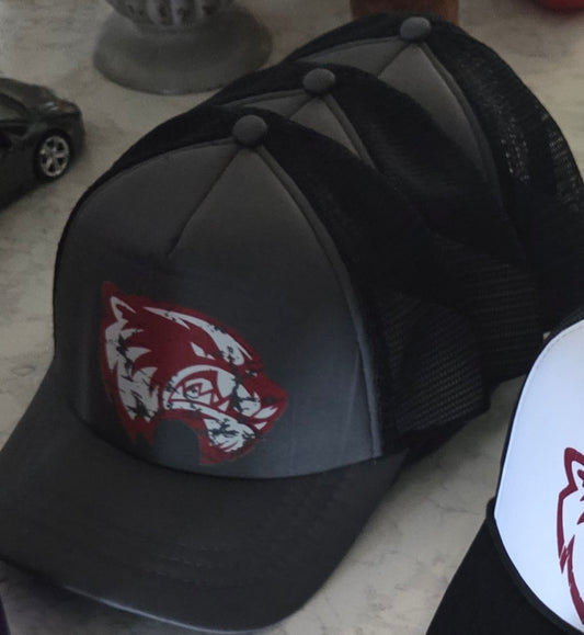 Wolverine Trucker Hat- Grey Black